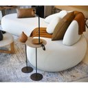 Ver imagem 5 de Conjunto 2 Mesas Laterais Redondo Tampo Karla Bege 100% MDF