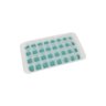 FORMA DE GELO DE PLÁSTICO E SILICONE PARA 32 CUBOS VERDE - 1