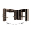 Ver imagem 4 de Guarda-Roupa Planejado de Canto Linear 12 Peças com 13 Portas Orion CabeCasa MadeiraOriginals Marrom/Mocha