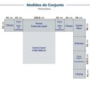 Ver imagem 5 de Guarda-roupa Modulado de Canto Linear 12 Peças com 13 Portas Orion CabeCasa MadeiraOriginals