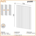 Ver imagem 5 de Painel Ripado 134cm X 183cm Pdl Freijó