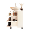 Ver imagem 4 de Kit Espelho Orgânico e Gabinete para Banheiro Classic:branco