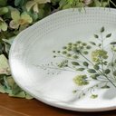 Ver imagem 2 de Kit 6 Pratos de Sobremesa Ammi Orgânico Cerâmica 19,5cm Floral Porto Brasil