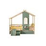Bicama Infantil Prime House com Mini Escorregador, Telhado V e Janela Casatema MadeiraOriginals - 3