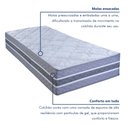 Ver imagem 5 de Kit com 2 Colchões Solteiro Molas Ensacadas Samambaia 30x88x188cm Paropas by Ecosono