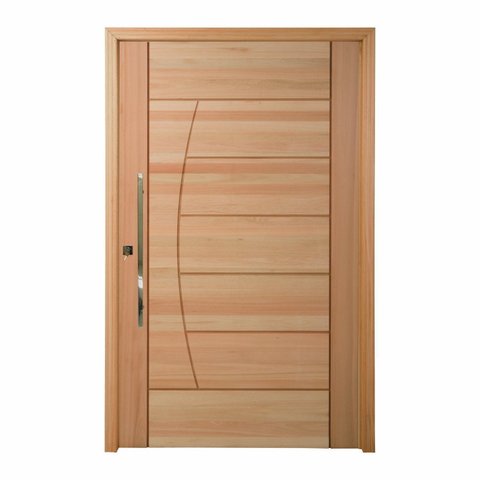 Kit Porta Pivotante Maciça de Eucalipto 214x107x14cm PM78 Solar Cruzeiro Portas