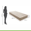 Ver imagem 7 de Kit com 2 Colchões Solteiro Unique Anatômico D28 25x88x188cm Paropas By Ecosono Bege/Rustico