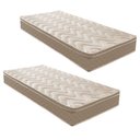 Ver imagem 1 de Kit com 2 Colchões Solteiro Unique Anatômico D28 25x88x188cm Paropas By Ecosono Bege/Rustico