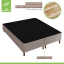 Ver imagem 3 de Cama Box Queen com Colchão D33 Quality Duoface 26x158x198cm e Base Galaxy Prata/Rustico Paropas By e