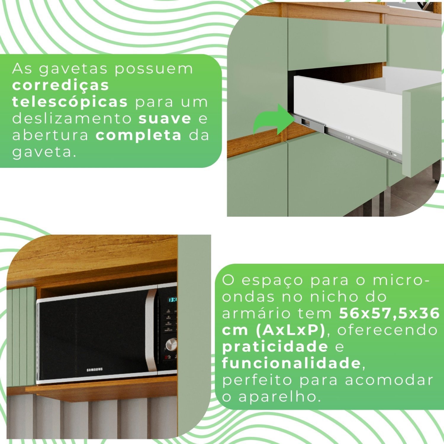 Cozinha Completa 5 Peças 100% Mdf Paloma - 10