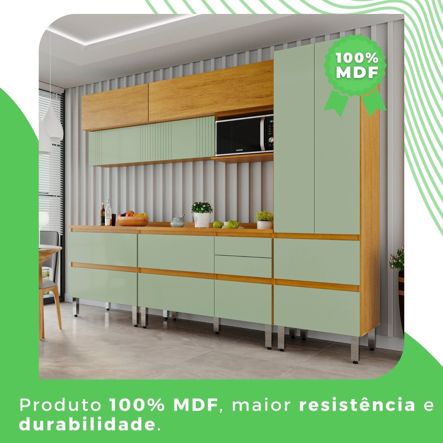 Cozinha Completa 5 Peças 100% Mdf Paloma - 12