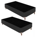 Ver imagem 1 de 2 Bases Box Solteiro 42x88x188cm Íris Preto/Elegancy Paropas By Ecosono