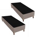 Ver imagem 1 de 2 Bases Box Solteiro 42x88x188cm Galaxy Prata/Rustico Paropas By Ecosono