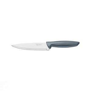 Faca Chef Tramontina Plenus com Lâmina em Aço Inox e Cabo de Polipropileno Cinza 6" Tramontina