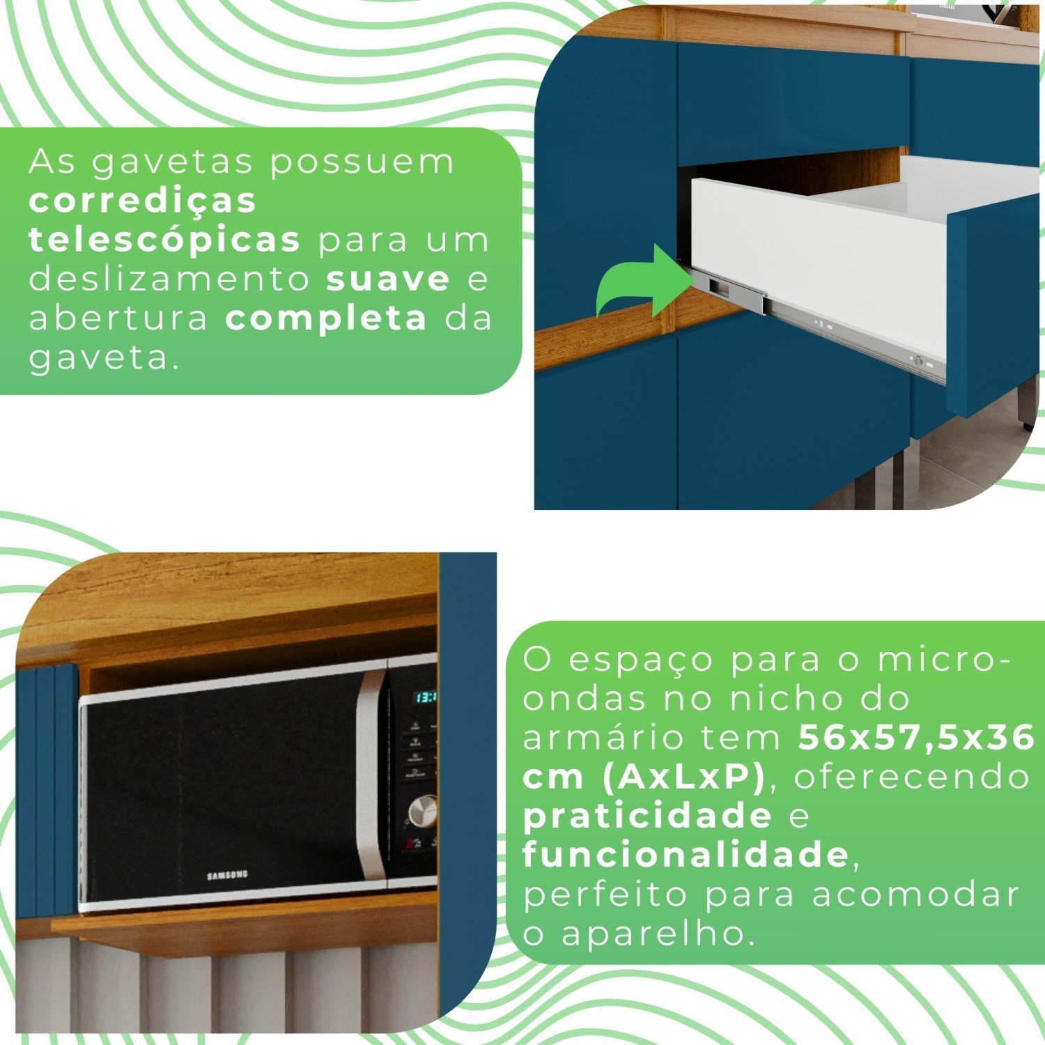 Cozinha Completa 5 Peças 100% Mdf Paloma - 10