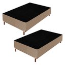 Ver imagem 1 de 2 Bases Box Solteiro 42x88x188cm Júlia Bege/Rustico Paropas By Ecosono