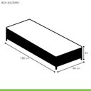 Ver imagem 5 de 2 Bases Box Solteiro 42x88x188cm samambaia