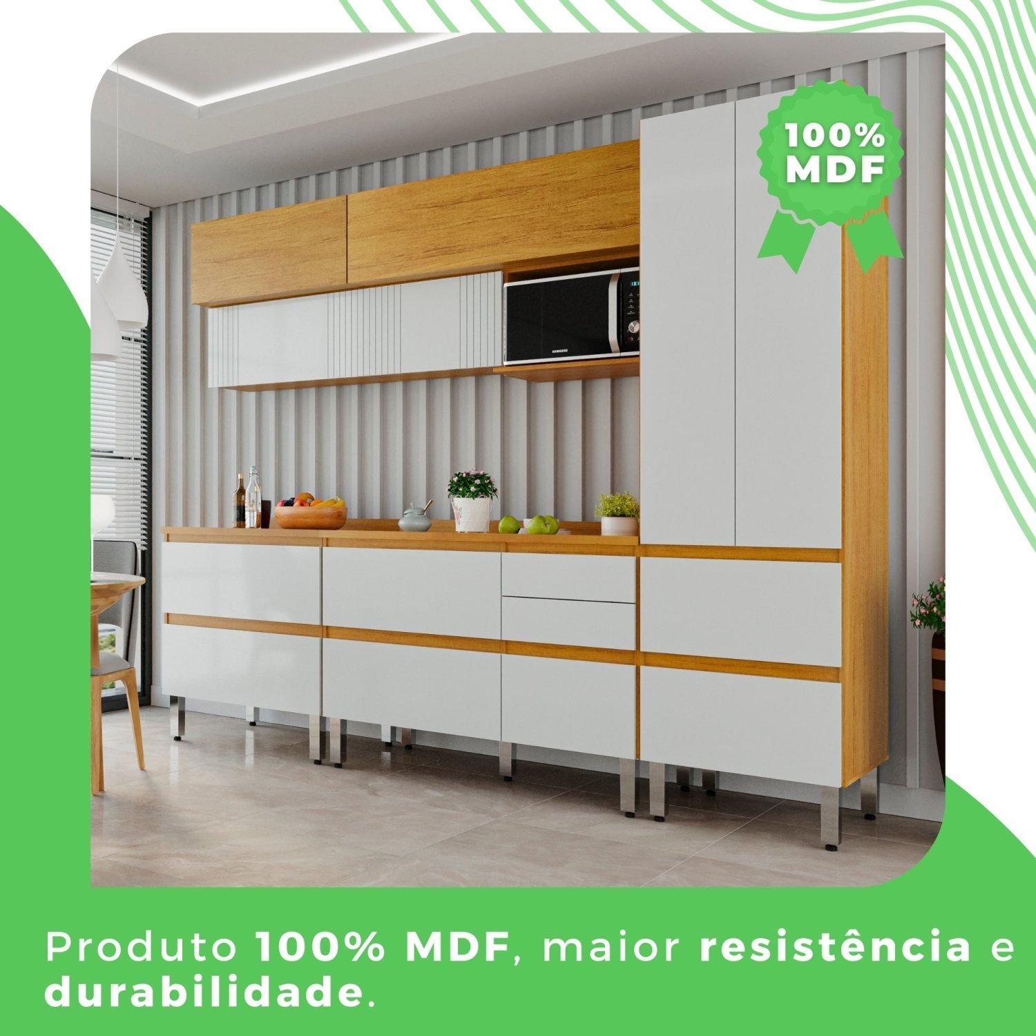 Cozinha Completa 5 Peças 100% Mdf Paloma - 12