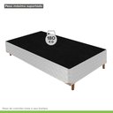 Ver imagem 6 de 2 Base Box Solteiro 42x88x188cm Mônaco Branco/Rustico/Bordo Paropas By Ecosono