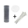 Tela Arame Viveiro 1X10Metros + 20 Enforca Gato 3,6mmx300mm - 1
