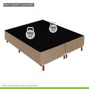 Ver imagem 6 de Cama Box Queen com Colchão D28 Unique Anatômico 25x158x198cm e Base Florença Bege/Rustico Paropas By