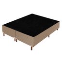 Ver imagem 2 de Cama Box Queen com Colchão D28 Unique Anatômico 25x158x198cm e Base Florença Bege/Rustico Paropas By