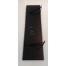 1 Prateleira Preta MDF 60cm X 22cm Com Mão Francesa Estante Sala Porta Objetos - 2