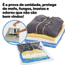 Kit 5 Sacos à Vácuo 60x80 Edredom Cobertor + Bomba de Sucção - 8
