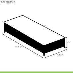 2 Bases Box Solteiro Galaxy 42x88x188cm com Kit com 2 Colchões Solteiro Molas Ensacadas Galaxy 26x88 - 5
