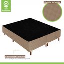 Ver imagem 4 de Cama Box Queen com Colchão D33 Unique Duoface 14x158x198cm e Base Florença Bege/Rustico Paropas By e