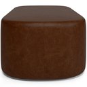 Ver imagem 2 de Cabeceira Cama Box Casal 195cm Lanna com Puff Recamier Doha W01 Couríssimo Marrom - Lyam Decor