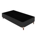 Ver imagem 2 de 2 Bases Box Solteiro Íris 42x88x188cm com Kit com 2 Colchões Solteiro Unique D33 Plus 14x88x188cm Preto/Elegancy Paropas By Ecosono