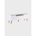 Ver mais imagens de Rack para TV Dallas 150cm MDF com Prateleira 3 Portas Branco On Móveis