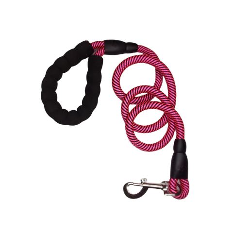 Guia Reforçada, Emborrachada Pet 1.20 Cm - Rosa