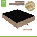 Ver imagem 3 de Cama Box Queen com Colchão D33 Unique Plus Duoface 16x158x198cm e Base Florença Bege/Rustico Paropas