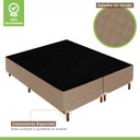 Ver imagem 4 de Cama Box Queen com Colchão D33 Unique Plus Duoface 20x158x198cm e Base Florença Bege/Rustico Paropas