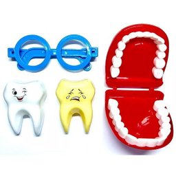 Maleta Grande Kit Dentista Infantil Verde Paki Toys 1272 - 2
