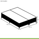 Ver imagem 5 de Cama Box Queen com Colchão de Molas Ensacadas Júlia 28x158x198cm e Base Florença Bege/Rustico Paropa