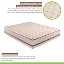 Ver imagem 7 de Cama Box Queen com Colchão de Molas Ensacadas 32x158x198cm e Base Mônaco Branco/Rustico/Bordo Paropa