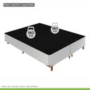 Ver imagem 6 de Cama Box Queen com Colchão de Molas Ensacadas 32x158x198cm e Base Mônaco Branco/Rustico/Bordo Paropa