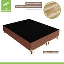 Ver imagem 3 de 1 Cama Box King 42x193x203cm com Colchão Super King Molas Ensacadas 30x193x203cm Samambaia Paropas by Ecosono