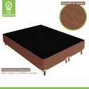 Ver imagem 4 de Cama Box King 42x193x203cm com Colchão Super King Molas Ensacadas 30x193x203cm Samambaia Paropas By