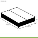 Ver imagem 5 de Cama Box King com Colchão de Molas Ensacadas 32x193x203cm e Base Mônaco Branco/Rustico/Bordo Paropas