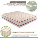 Ver mais imagens de Cama Box King com Colchão de Molas Ensacadas 32x193x203cm e Base Mônaco Branco/Rustico/Bordo Paropas