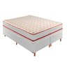 Cama Box King com Colchão de Molas Ensacadas 32x193x203cm e Base Mônaco - 1