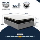 Ver imagem 3 de Cama Box Baú com Colchão de Molas Ensacadas Pillow Top Black Spring D70 Casal 138cm
