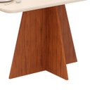 Ver imagem 5 de Conjunto Sala de Jantar 6 Cadeiras Tampo de Vidro Dj Móveis Siena Freijó Ayla Veludo Creme