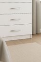 Ver imagem 4 de Comoda 4 Gavetas Moderna Amarzenamento Quarto Premium Gaveteiro Luxo Cor Branco
