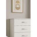 Ver mais imagens de Comoda 4 Gavetas Moderna Amarzenamento Quarto Premium Gaveteiro Luxo Cor Branco