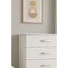 Comoda 4 Gavetas Moderna Amarzenamento Quarto Premium Gaveteiro Luxo Cor Branco - 3
